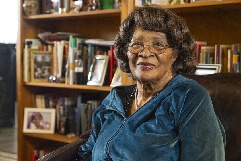Former South Carolina State Rep. Leola Robinson-Simpson in her Greenville home on March 3.
