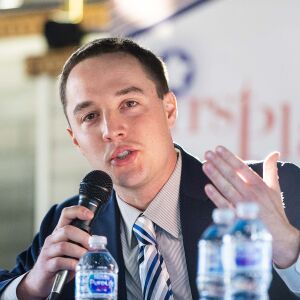 John Kozlar at a West Side mayoral candidates forum. | Tyler LaRiviere/Sun-Times
