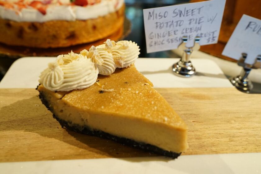 Sweet potato pie served at Hexe Coffee.