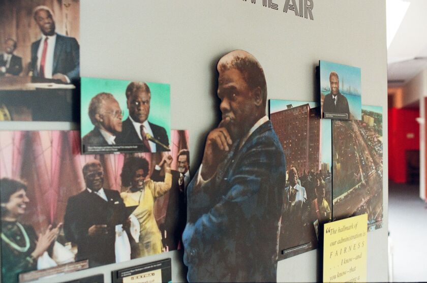 Part of the Harold Washington exhibit at the DuSable Museum. | Sun-Times archives