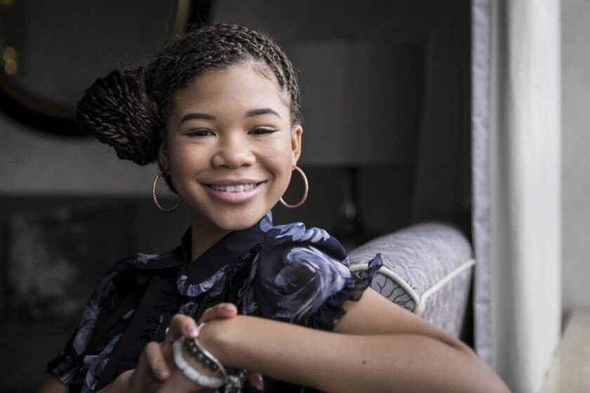 “It’s so amazing to have so much representation and inclusion within our film, not only within the cast but with the crew. It was the like the United Nations,” says Storm Reid, about working on the film “A Wrinkle in Time.” | Ashlee Rezin/Sun-Times