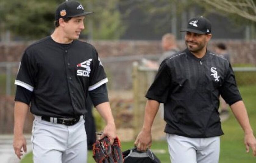 Derek Holland (left) and Geovany Soto