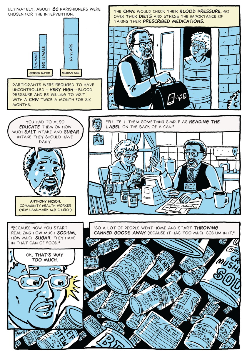 This is page 3 of the journalistic comic "Closing the gap."