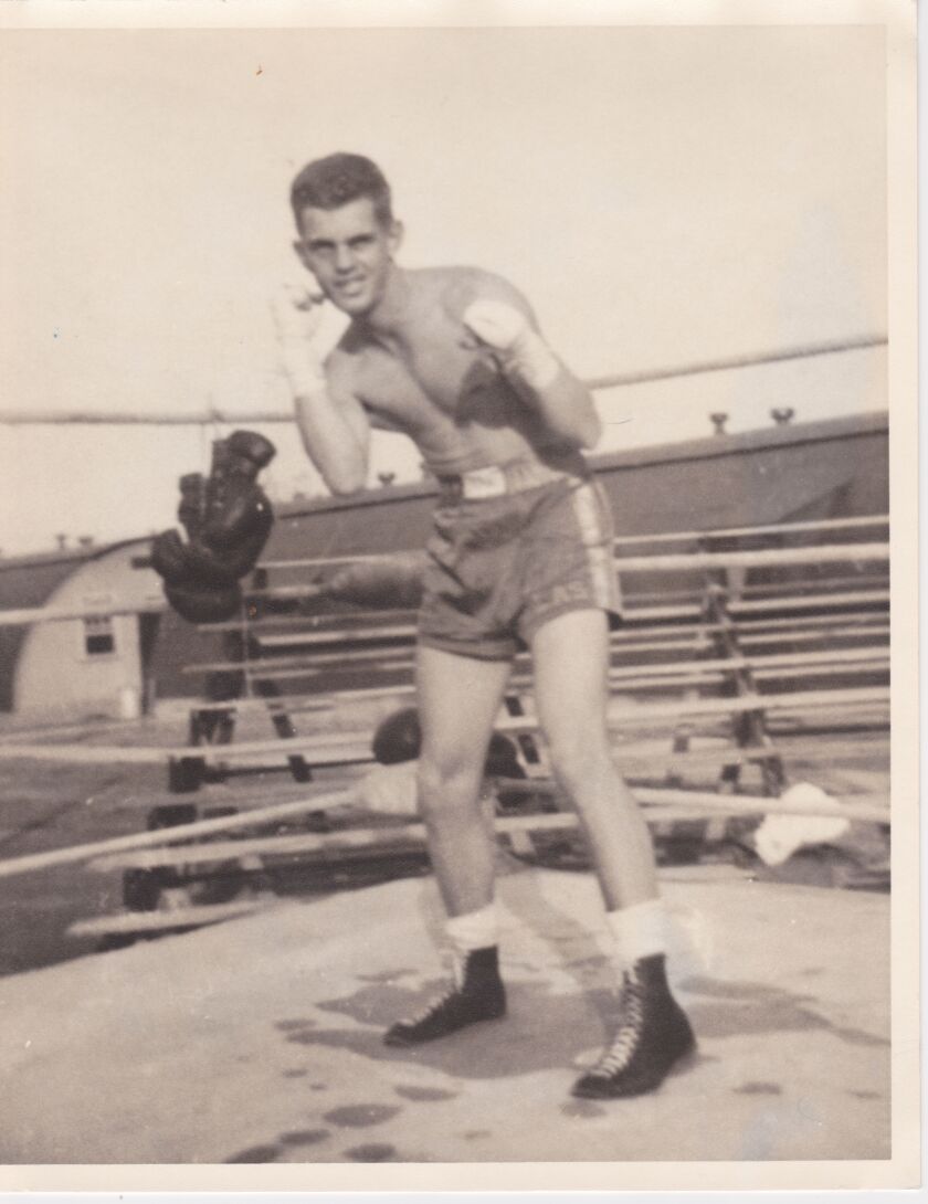 Young Bob Walsh, a Golden Gloves boxer, also boxed in the Marine Corps. | Family photo