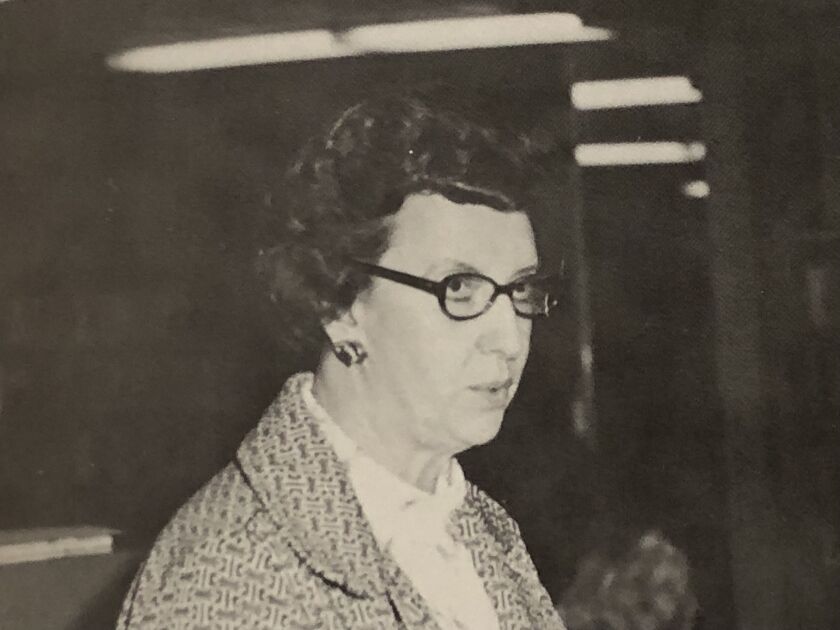 Rachel Beers, the Berea (Ohio) High School librarian in the late 1970s.