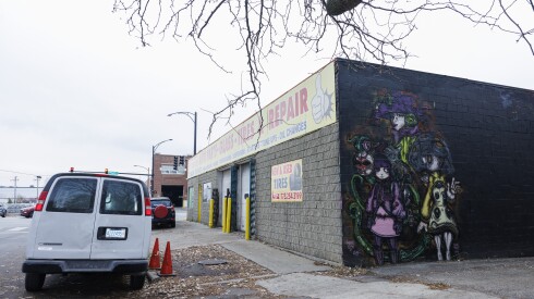 Rick Castro Jr., who goes by the artist name Gnome174, has been painting this wall regularly since 1995.