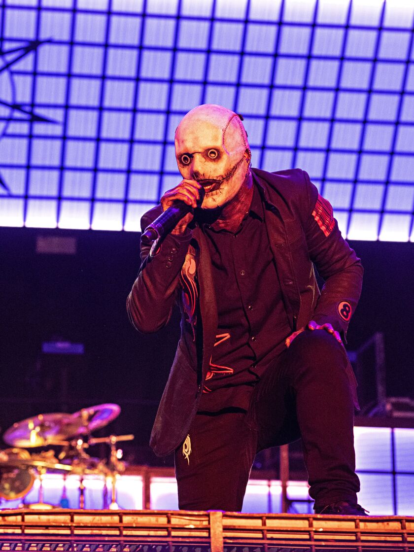 Corey Taylor of Slipknot performs at Inkcarceration Music and Tattoo Festival on Friday, Sept. 10, 2021, at the Ohio State Reformatory in Mansfield, Ohio.