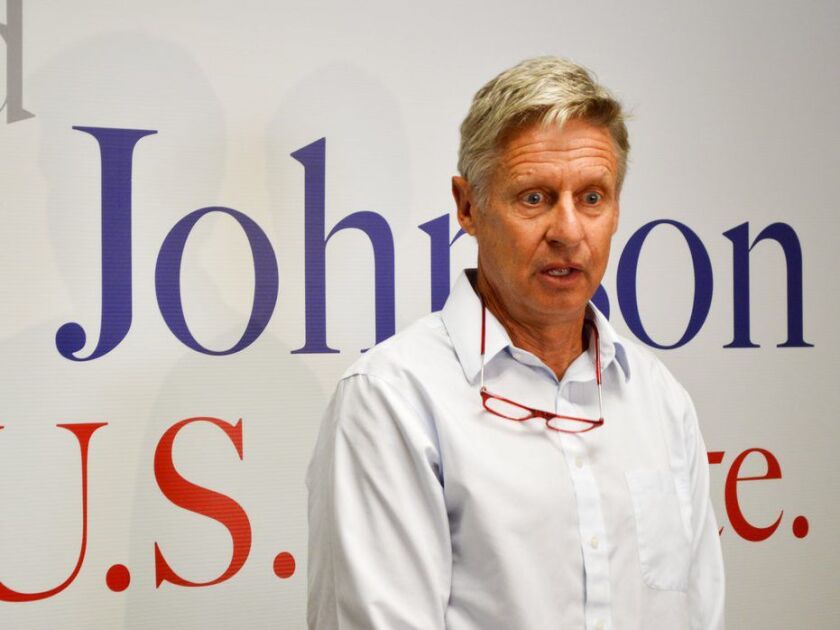 Former Libertarian presidential candidate Gary Johnson disclosed his financial interests in the cannabis sector this week. | AP file photo