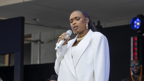 Jennifer Hudson performs during the Obama Presidential Center grand opening ceremony on Thursday, June 18, 2026.