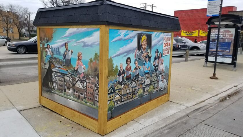 Renovated newsstand at Milwaukee and Central | John Garrido’s Facebook page