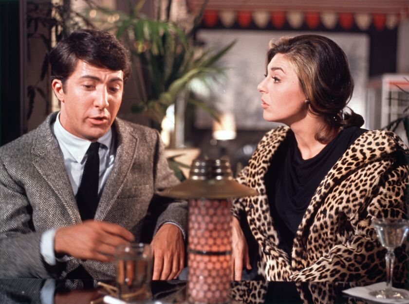 In real life, Anne Bancroft was only six years older than Dustin Hoffman when she played the “older woman” seducing the young college graduate in the iconic 1967 film “The Graduate.”
