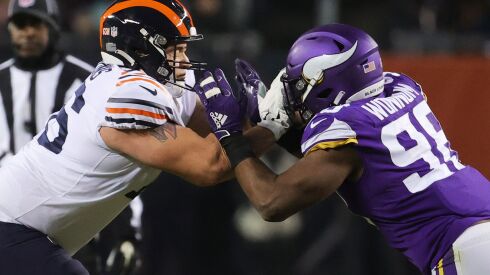 Teven Jenkins wasn’t an immediate success as a blocker, but showed some of the tenacity GM Ryan Poles wants.