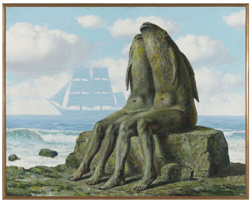 René Magritte, Les merveilles de la nature (The Wonders of Nature), 1953. | © 2017 C. Herscovici/Artists Rights Society (ARS), New York Photo: Nathan Keay, © MCA Chicago