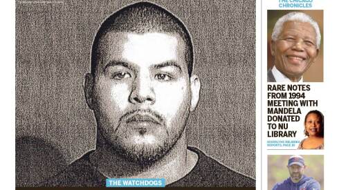 “Killing ‘Kato' " Chicago Sun-Times front page.