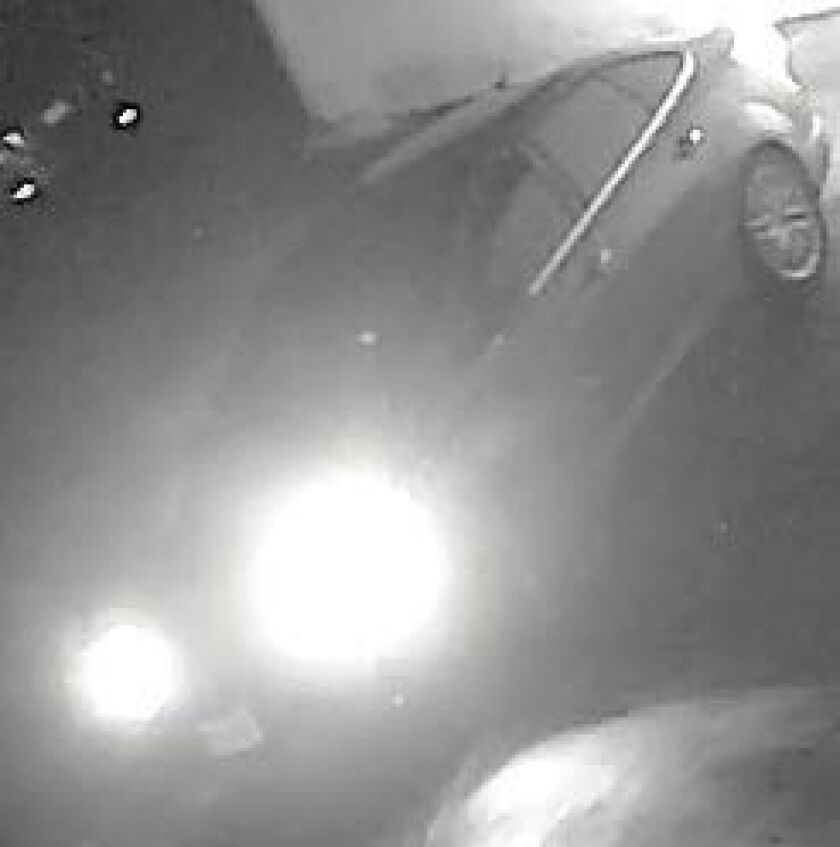 Surveillance photo of the suspect’s vehicle in several salon burglaries across the city and suburbs. | Northbrook police