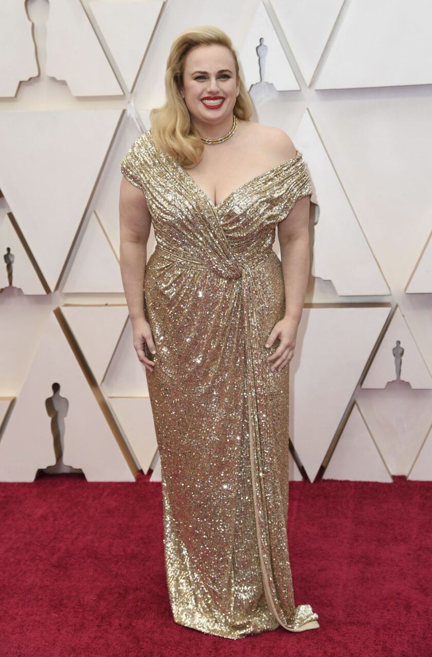 Rebel Wilson arrives at the Oscars.
