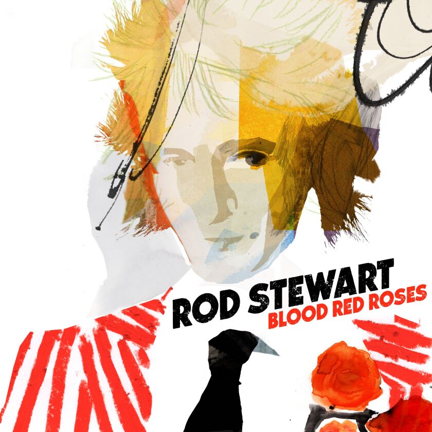 This cover image released by Republic Records shows “Blood Red Roses,” a release by Rod Stewart. | Republic Records via AP