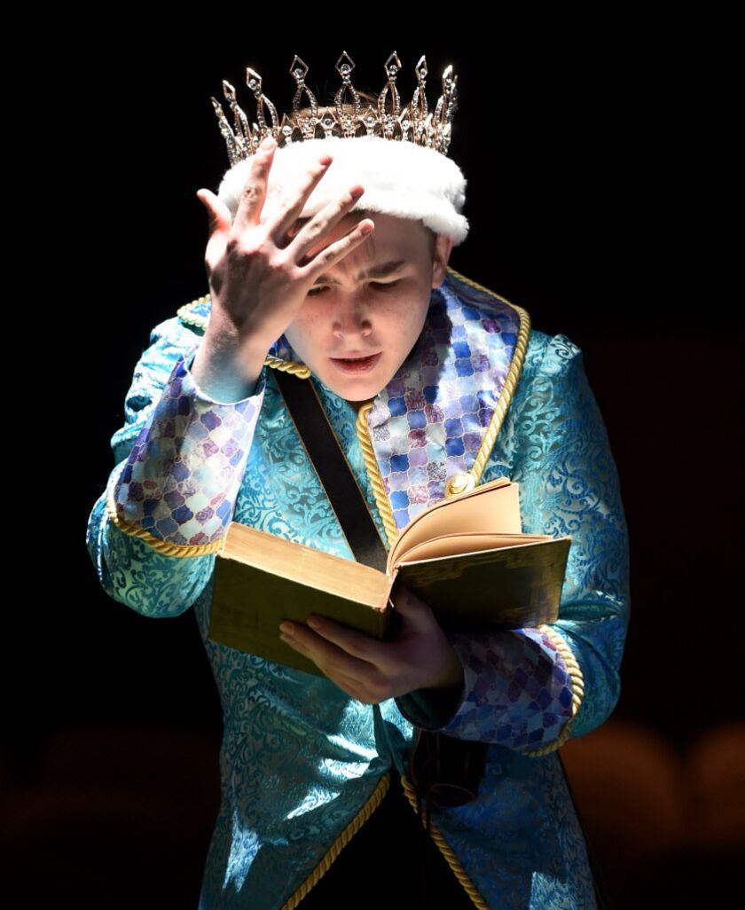 Declan Desmond plays Emperor Marcus in “The Emperor’s New Clothes.” | Rob Dicker/For Sun-Times