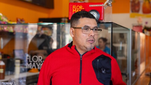 Raul Velazquez, owner of ice cream parlor Neveria La Flor De Mayo