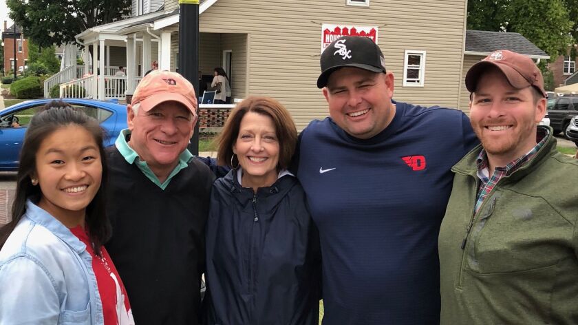 Emily Berkheimer (from left) with her father Bruce, mother Maureen and brothers George and Patrick.