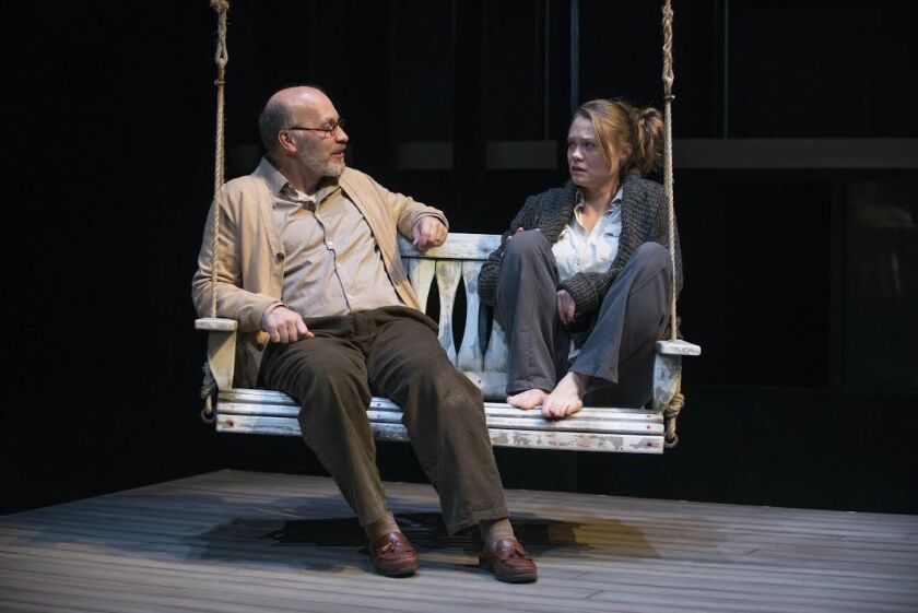 Kevin Gudahl as Robert and Chaon Cross as Catherine in David Auburn’s “Proof” at Court Theatre.