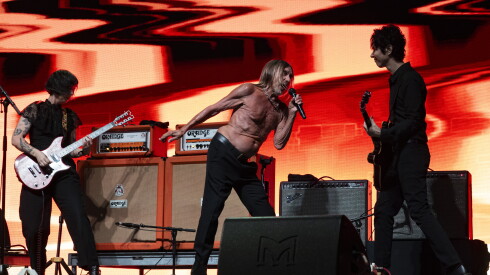 Iggy Pop performs on the Rise stage on the first day of Riot Fest in Douglass Park.