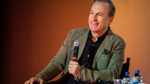 Bob Odenkirk chats with fellow Saturday Night Live alum Tim Meadows about his career and new book, "Comedy Comedy Comedy Drama," during a Chicago Humanities Festival event at the Music Box Theatre in Lake View, Wednesday night, March 2, 2022.