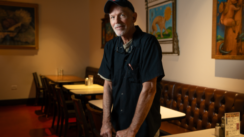 Joel Nickson, owner of Wishbone, stands in the West Loop restaurant, Thursday, Aug. 6, 2026.
