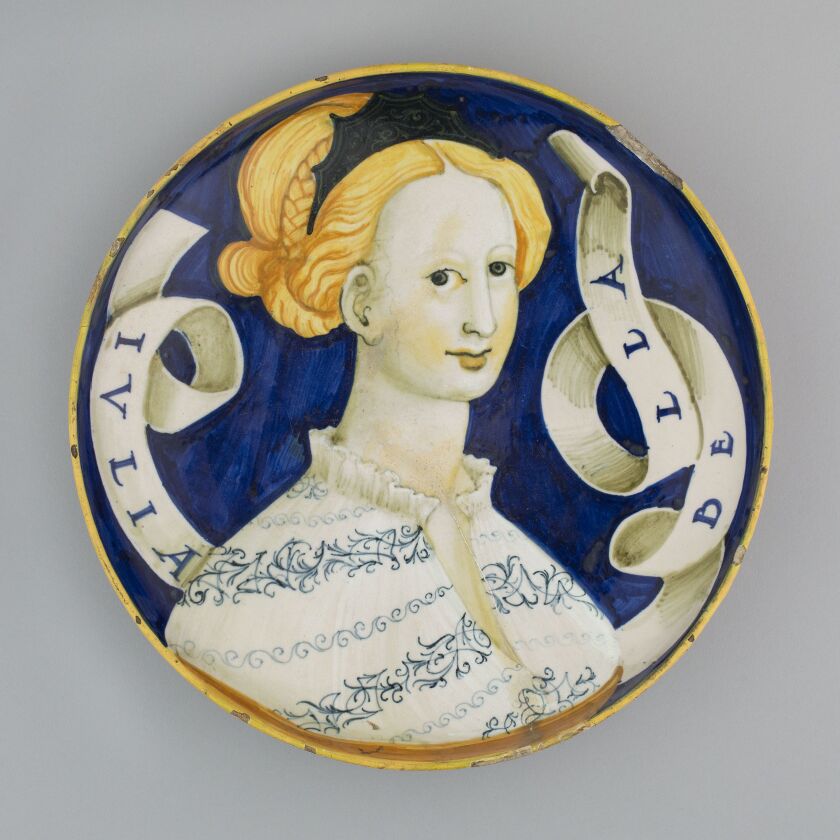 “Dish (Coppa Amatoria),” about 1530/45. Italian, Urbino or Castel Durante. | Courtesy The Art Institute of Chicago, Mr. and Mrs. Martin A. Ryerson Collection.