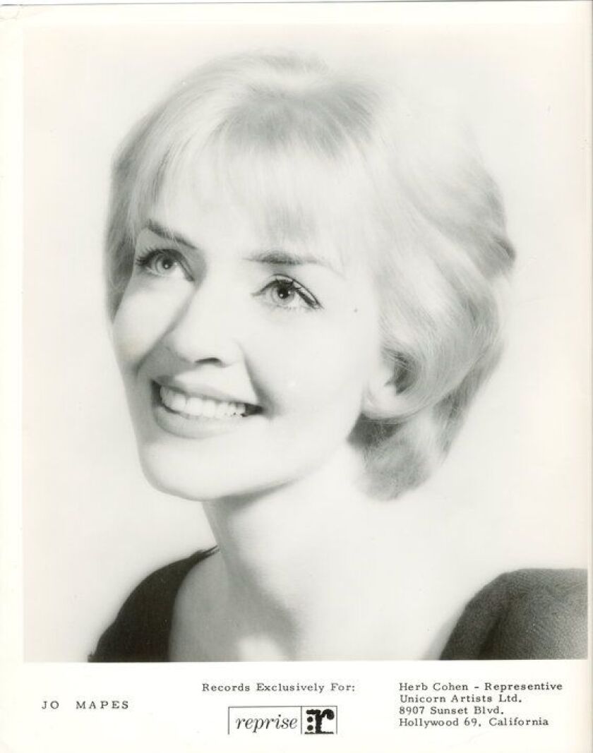 An early publicity shot of Jo Mapes. | Facebook