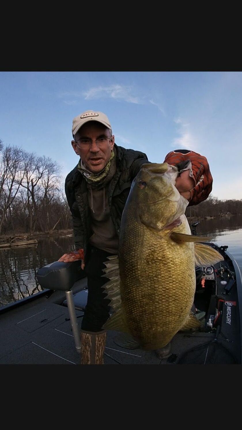 Kankakee River smallmouth bass. Provided by Bob Johnson