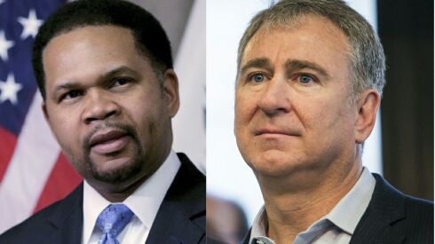 Aurora Mayor Richard Irvin, hedge fund billionaire Ken Griffin