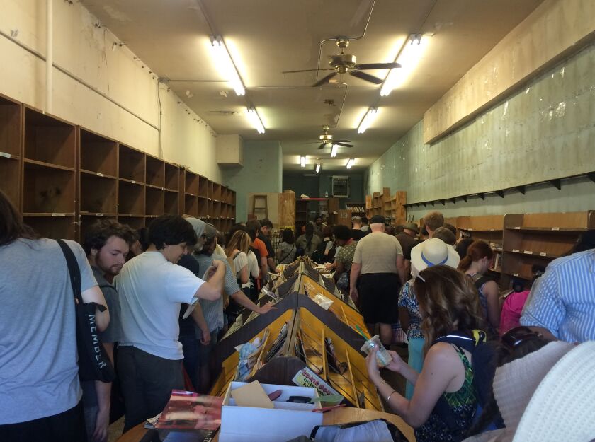 It didn’t take long for customers to start clearing out what was left on the shelves. | Virginia Barreda/For the Sun-Times