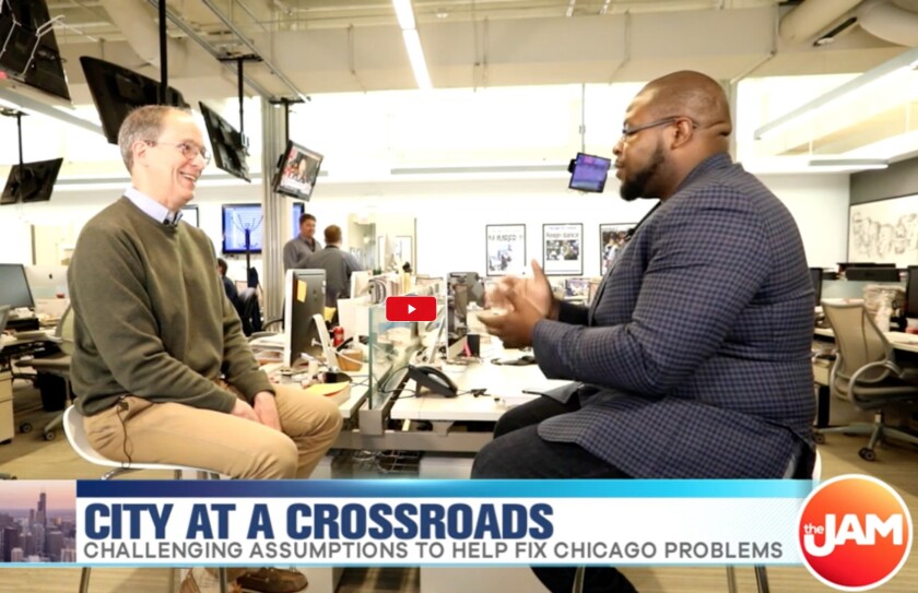 Writer Ed Zotti discusses the first of his new Sun-Times series on Chicago at the crossroads on WCIU The Jam.