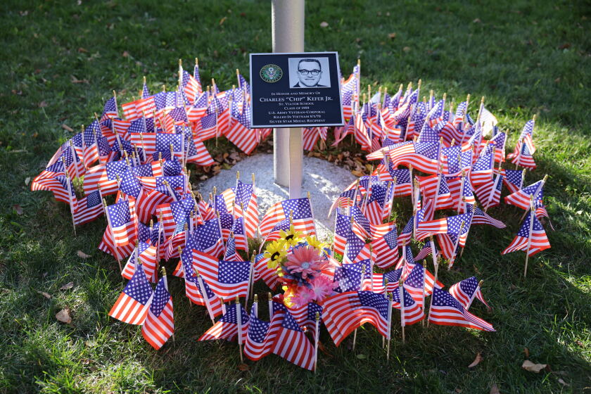 Cpl Rased Elementary school students honor alum killed in Vietnam War with flag ...