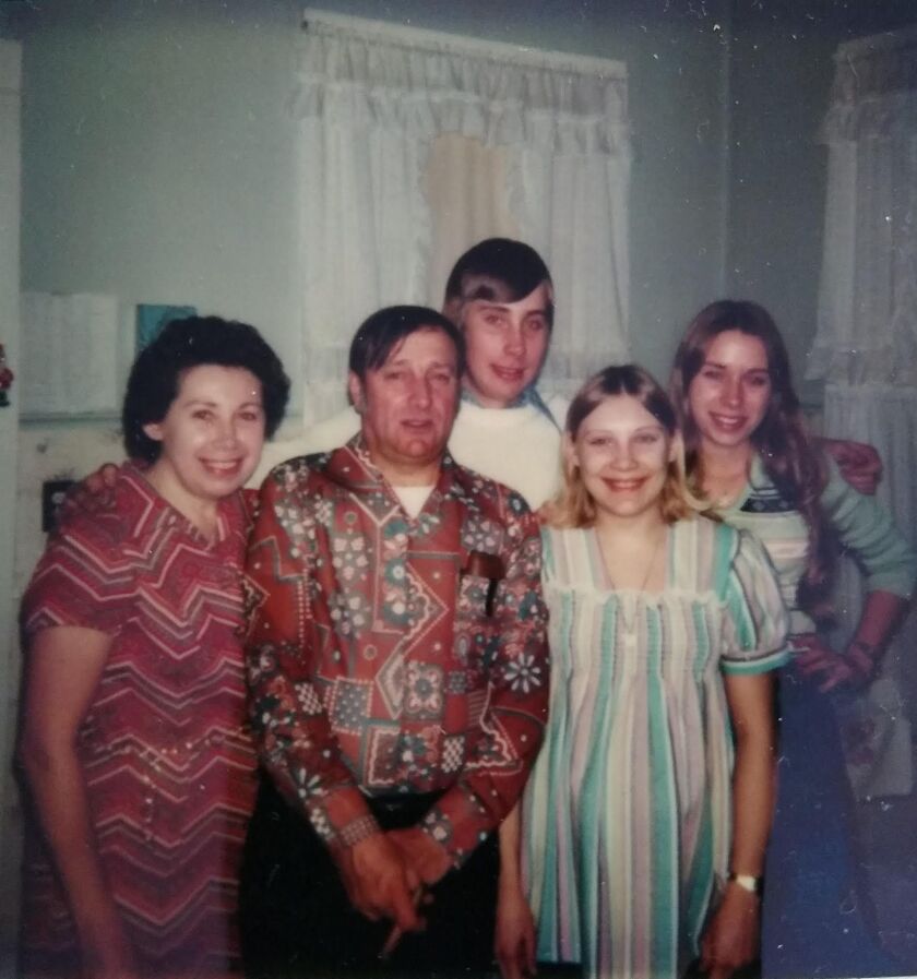 Casey and Gloria Bloom with their children Gary, Mary Alice and Nancy.