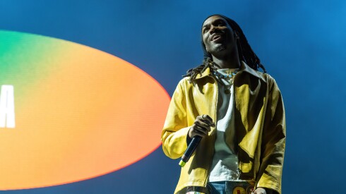 Saba performs at United Center ahead of Chance the Rapper, Saturday, Aug. 19, 2023.