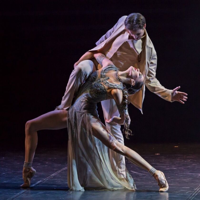 A scene from choreographer Boris Eifman’s Jazz Age ballet, “Up and Down.”