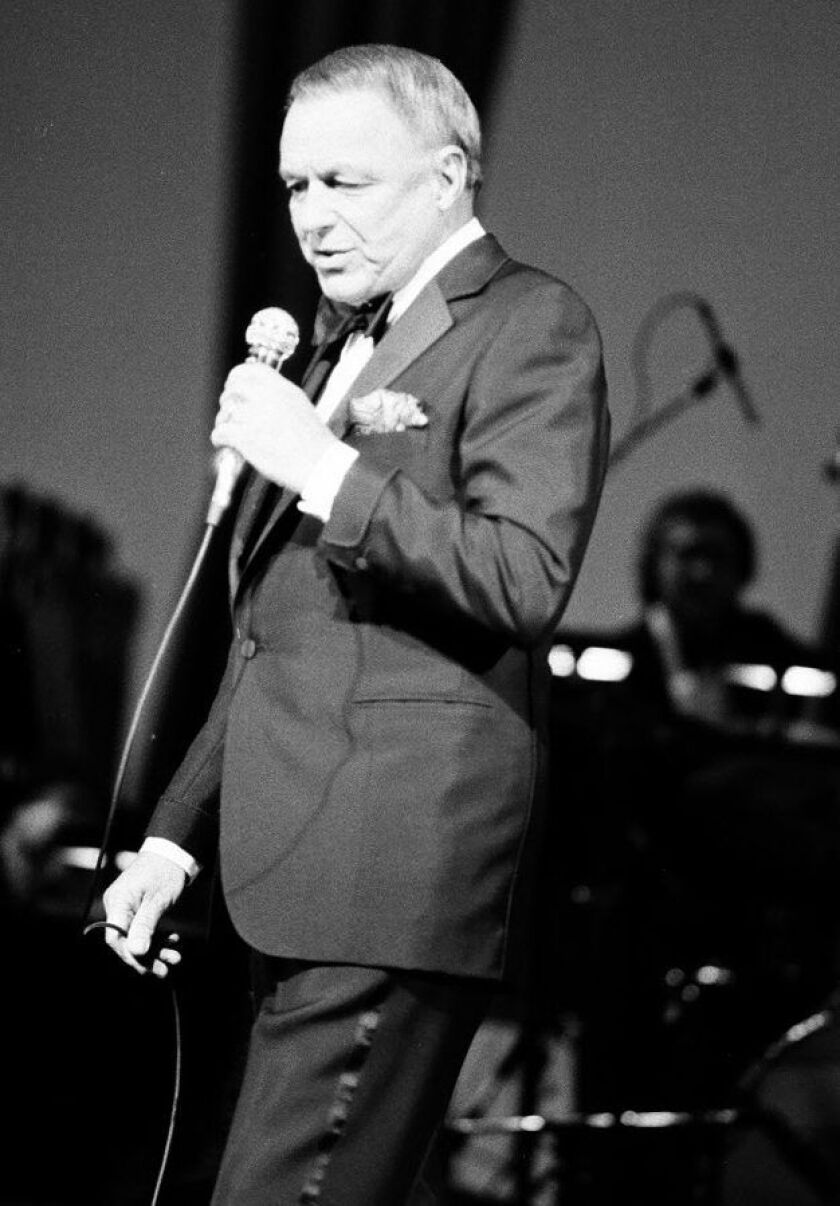 Sinatra at the Arie Crown Theatre in McCormick Place, 1983. | SUN-TIMES PHOTO, FILE