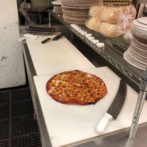 Pizza just out of the oven at Pat’s Pizza in Lakeview. | Sun-Times Staff