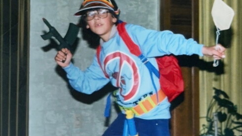 Justin Harbison as a child