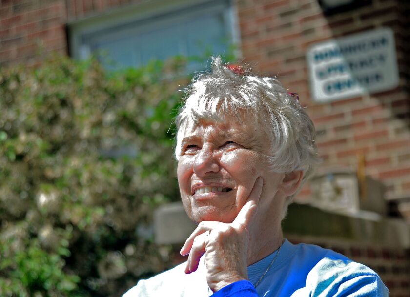 Dominican Learning Center Director Sister Kathleen Ryan reflects on the 25th anniversary of the center, on May 22, 2019, in Aurora, Illinois.