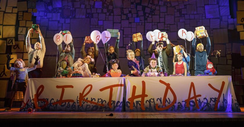 A scene from the national tour of “Matilda the Musical,” now at Chicago’s Oriental Theatre. (Photo: Joan Marcus)
