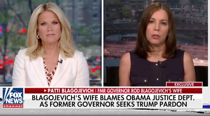 Patti Blagojevich (right) appears on Fox News.