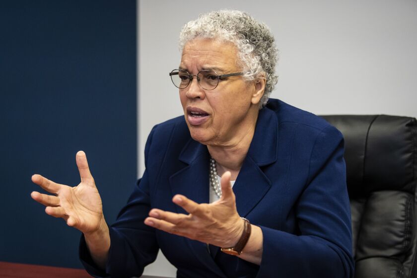 Cook County Board President Toni Preckwinkle sits down for an interview with the Chicago Sun-Times.