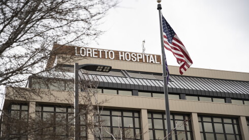 The exterior of Loretto Hospital at 645 S Central Ave in South Austin.