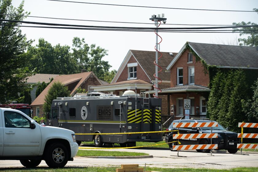 Two containers with human remains were found on Saturday, Aug. 28, 2021 buried in the backyard of a home in Lyons.