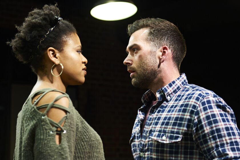 Jessica Dean Turner and Joel Reitsma in a scene from the Steep Theatre production of “Red Rex.” | Lee Miller