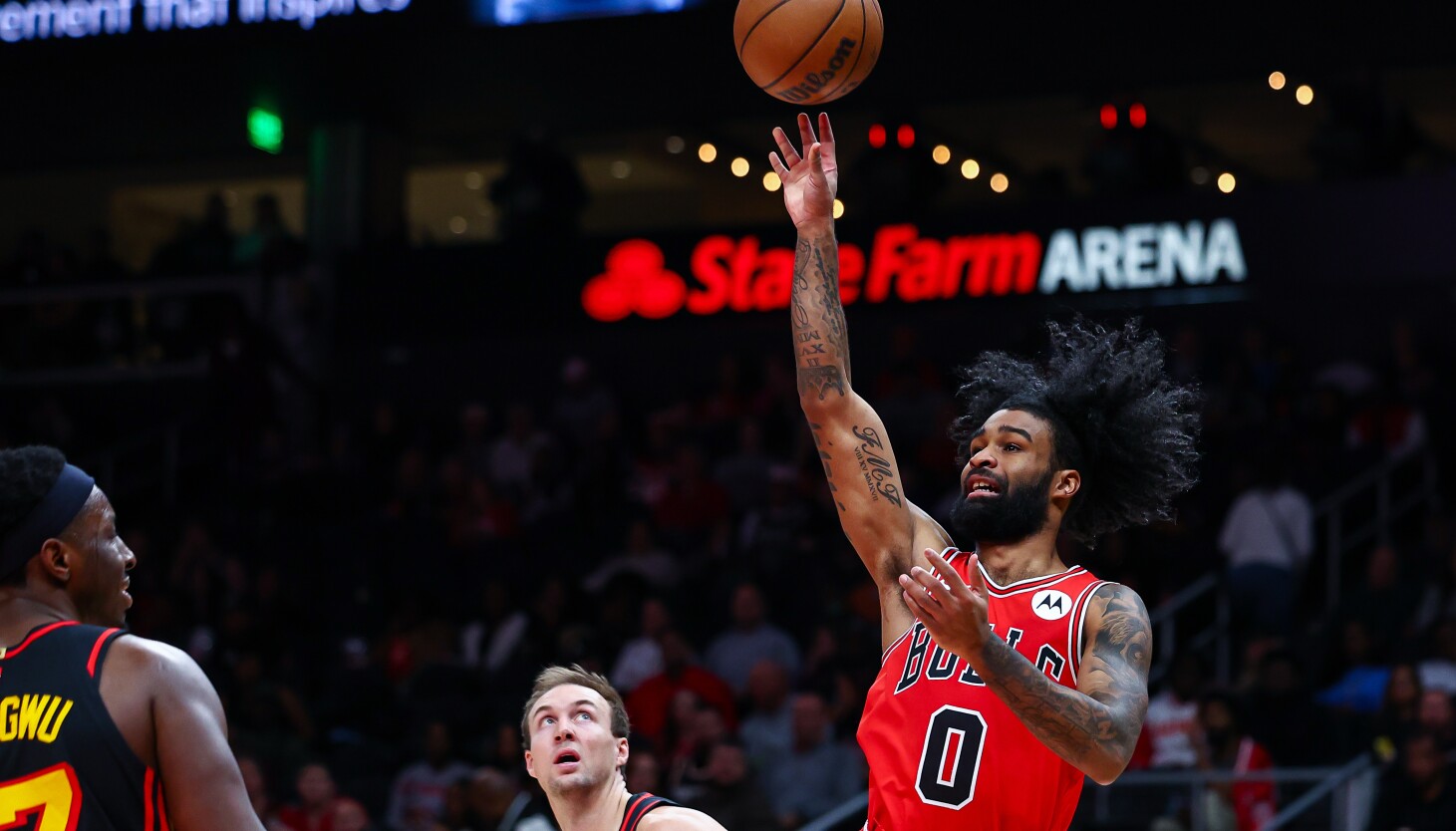 Bulls guard Coby White building a rhythm in 'track meets' Bulls guard Coby White building a rhythm in 'track meets'