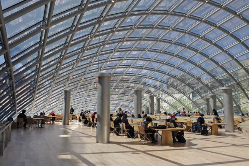 The University of Chicago’s Joe and Rika Mansueto library is No. 9 on the list. | Sun-Times library